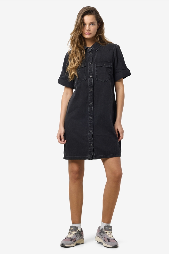 NMNEW SIGNE S/S DENIM DRESS WG001BL 27030039 Black